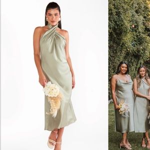 Show Me Your Mumu Jasmine Halter Midi Dress